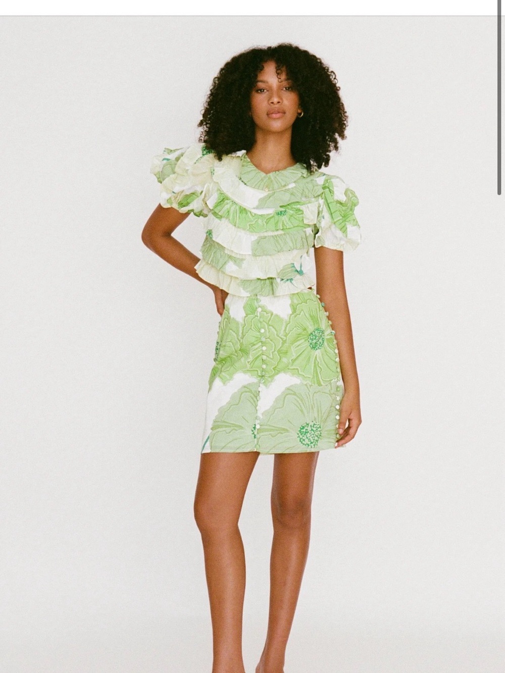 SABO Pierre Frill floral dress  size 8